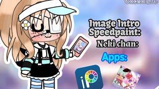 Image Intro Speedpaint Neki Chan-«(Painting pixel,gacha life,texting story)»