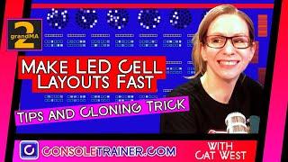 Make LED Cell Layouts Fast - Tips and Cloning Trick  | consoletrainer grandma2 tutorial 2020