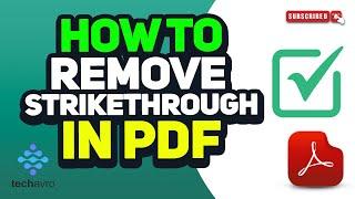 How to remove strikethrough in pdf 2025