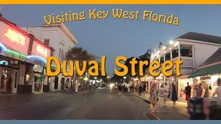 Exploring Duval Street - Downtown Key West Florida  Car Tour of Duval Street