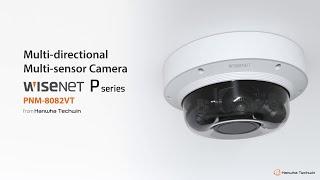 Wisenet PNM-8082VT (3 x 2MP) Multi-sensor/Multi-directional Camera