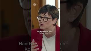 Esken im ZDF-Sommerinterview: "Wir brauchen Zuwanderung" | #Shorts #Nachrichten