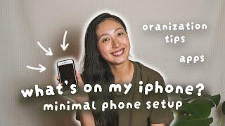 what’s on my iphone? | minimal phone setup - apps, organization tips for a clutter-free digital life