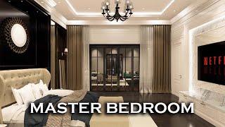 A stunning American Style Master Bedroom Ideas using D5 Render Videos