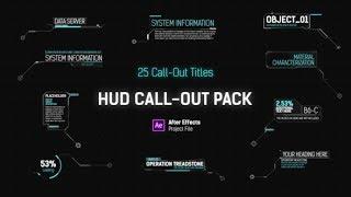 HUD Call Out Titles ( After Effects Template ) AE Templates