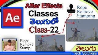 After Effects Tutorial In Telugu |️ Stamping Rope Remove | Class-22 | Telugu Tech Solutions!!!