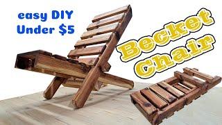 Easy DIY || The Becket Chair: Folding Wood Beach Chair || Minimalism Design