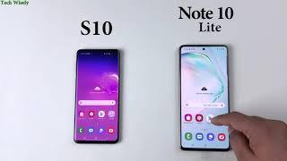 SAMSUNG Note 10 Lite vs S10 Speed test