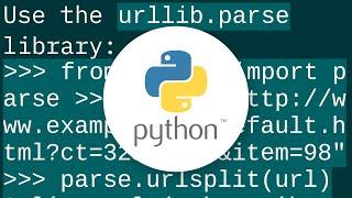 URL query parameters to dict python