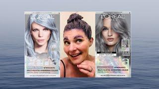 Does it work? Feria Smokey Blue & Silver Box Hair Color by Loreal