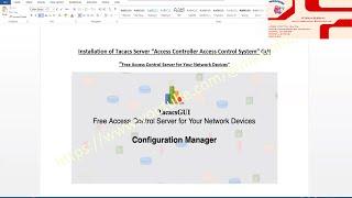 How to Install Tacacs Server - Terminal Access controller Access Control System - TacGUI - Quick Lab