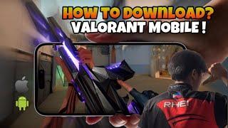 HOW TO DOWNLOAD VALORANT MOBILE ?! ( iOS & Android ) Valorant Mobile