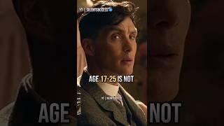 AGE 17-25 IS NOT THE AGE TO|Thomas ShelbyPeaky blinders Whatsapp statusstatus#shorts #short