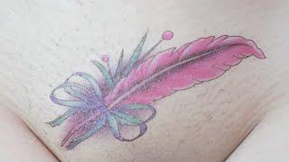 #33 MAGIC TATTOO -Colorful feather tattoo stickers Part 2 #temporarytattoo #temporarytattoodesigns