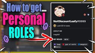 how to get beta personal roles on discord