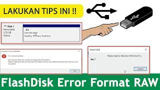 Tips Memperbaiki Flashdisk Format Raw Tidak Bisa Dibuka