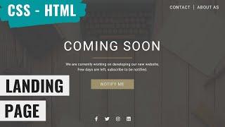 [ HTML | CSS ]  Awesome Coming Soon Page