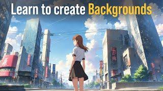 How to easily make Backgrounds for Animation | Beginners tutorial