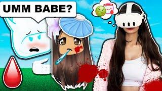 Acting Like It's My PERIOD In Front Of My BOYFRIEND.. (Roblox Vr Hands)