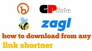 How to download files from any link shortner