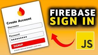 Firebase Tutorial -  Sign In  | Firebase Web Authentication (Updated)