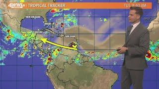 Saharan Dust moving across Atlantic, stifling hurricane development