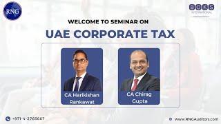 Seminar on UAE Corporate Tax - Overview