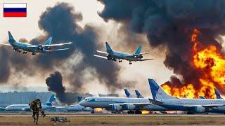 Huge explosion at Moscow airport!! Ukrainian and US forces begin counterattack