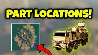 The NEW UPDATED Pantsir S1 Part Locations! | War Tycoon