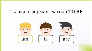 СКАЗКА о формах глагола to be: AM, IS, ARE