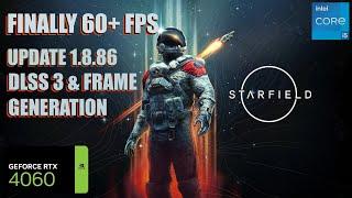 Starfield RTX 4060 UPDATE 1.8.86  FPS TEST | RTX 4060 & i5 12400F Benchmark 1080p/1440p/4K