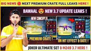 BIG NEWS  Next Premium Crate Bgmi / Pubg Leaks | M4 Fool Return | Next Ultimate Set | 3.7 Update