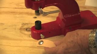 Craftool Hand Press on Leather