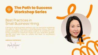 V2RF Workshop with Christine Chan: Best practices to hire as a small business owner