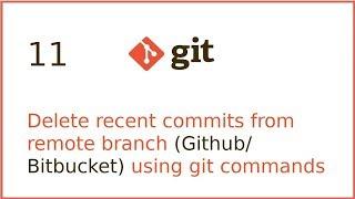 11 | Delete recent commits from any git branch locally and remotely | By Hardik patel