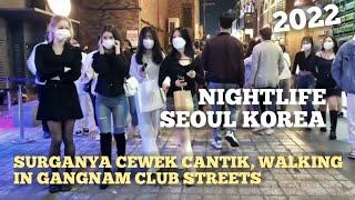 KEHIDUPAN MALAM DI SEOUL | SURGANYA CEWEK CANTIK & PARA SOSIALITA | WALKING IN GANGNAM CLUB STREETS