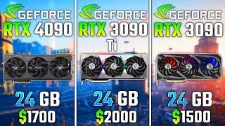 NVIDIA RTX 4090 vs RTX 3090 Ti vs RTX 3090 | Test in 6 Games