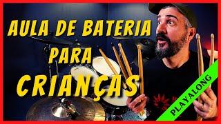 AULA DE BATERIA PARA CRIANÇAS!