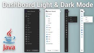Create Dashboard with Dropdown Menu Light and Dark Mode using Java Swing and FlatLaf