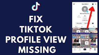 FIX Missing Eye Profile View On TikTok (View TikTok Profile Option not Showing)