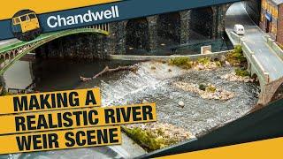 Making a stunning realistic river weir scene for my N gauge model railway layout