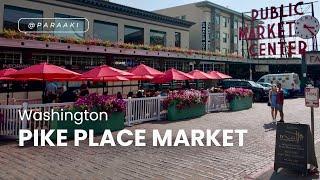 Pike Place Market Walkthrough   Seattle Washington | Silent Vlog