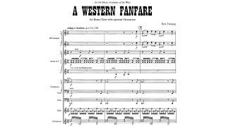 [Score] Eric Ewazen - A Western Fanfare (1997) for brass choir with percussion