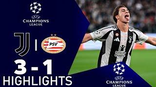 Gol di Kenan Yıldız oggi | Juventus vs PSV | 3-1 | Gli Highlights | UEFA Champions League 2024-25