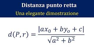 Distanza punto retta. Formula, esempio e dimostrazione