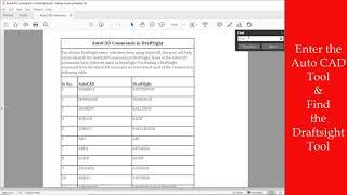 Find the AutoCAD Commands in Draftsight