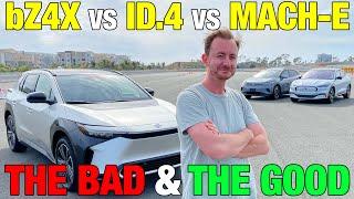 Electric Car Comparison: Ford Mustang Mach-E vs. VW ID.4 vs. Toyota bZ4X | Range, Interior & More