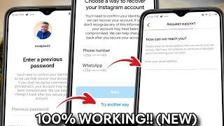 NEW! How to Recover Instagram Account Enter a Previous Password Instagram Problem 2024