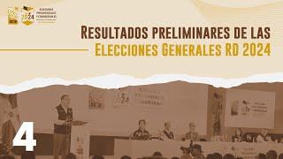 Resultados Preliminares de las Elecciones Presidenciales y Congresuales RD 2024 - parte 4