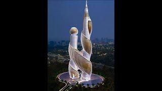 Chess Tower Modeling in 3ds Max Helix Building Modeling in 3dsmax أورجانيك ديزاين